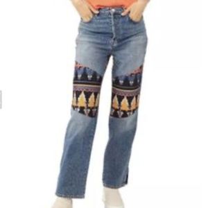 Free People Rocky Mountain Straight Leg Jeans sz 26